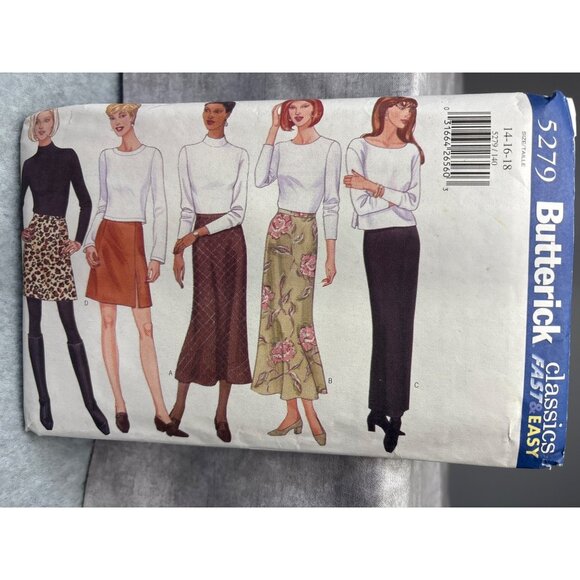 Butterick Classics Skirt Sewing Pattern 5279 Size 14-16-18 Uncut 1997 - Picture 1 of 8